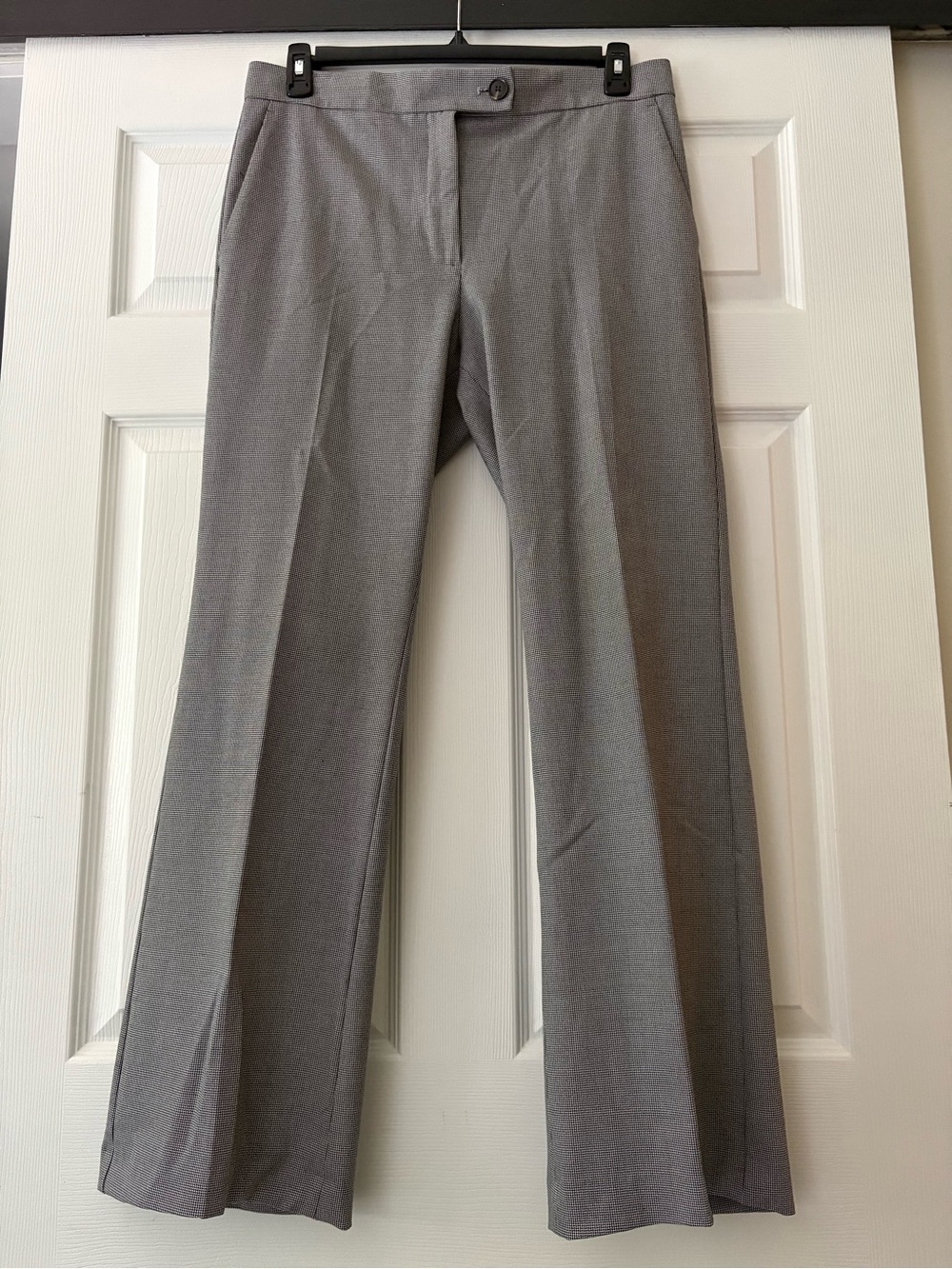 Ann Taylor Black Houndstooth Trouser Pants 12